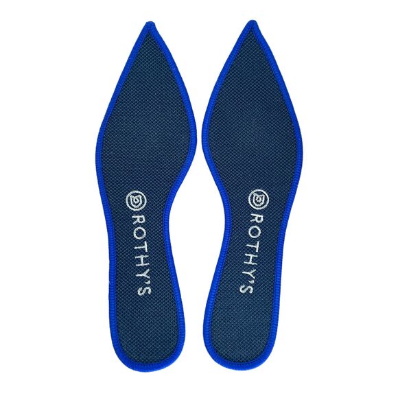 Rothys Shoes Blue Emerald Snake Print The Point Ballet Flats Size 8 Nice! - Picture 6 of 9